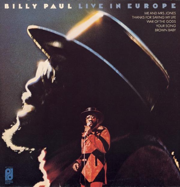 Billy Paul Live In Europe album cover
