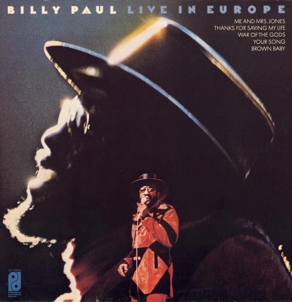 Billy Paul Live In Europe album cover