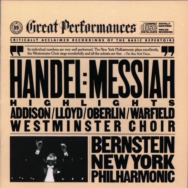 Handel: Messiah Highlights album cover