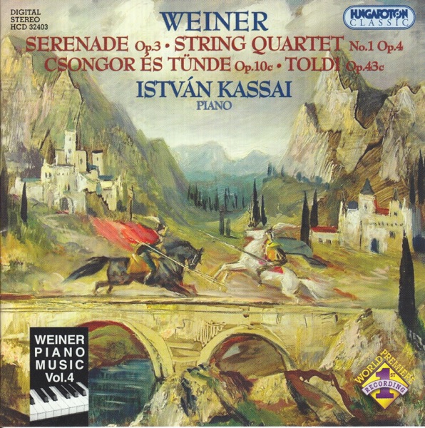 Weiner: Piano music, Vol. 4 album cover