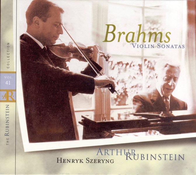 Rubinstein Collection, Vol. 41: All Brahms: 3 Violin & Piano Sonatas, Opp. 78, 100, & 108 album cover