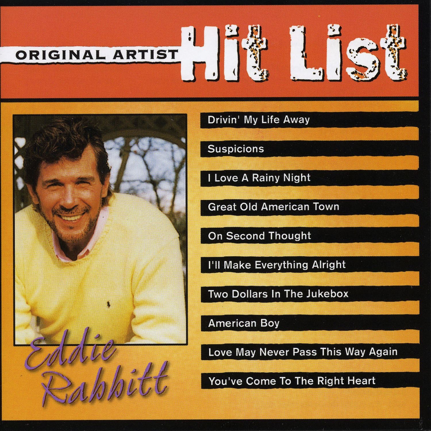 Original Artist Hit List: Eddie Rabbit album cover