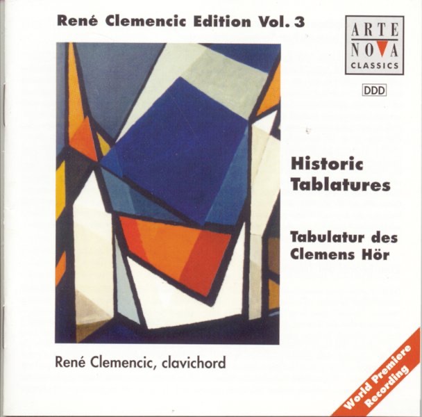 Clemencic Edition Vol.3/Tabulator des Clemens Hör album cover