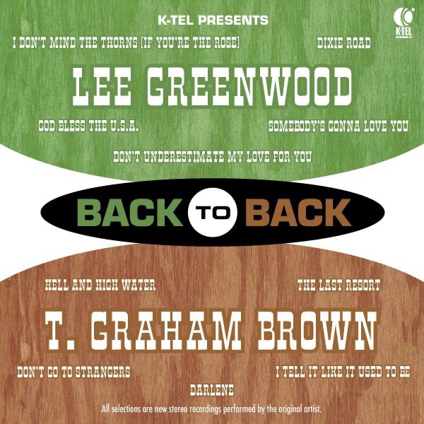 Back to Back: Lee Greenwood & T. Graham Brown (Re-Recorded Versions) album cover