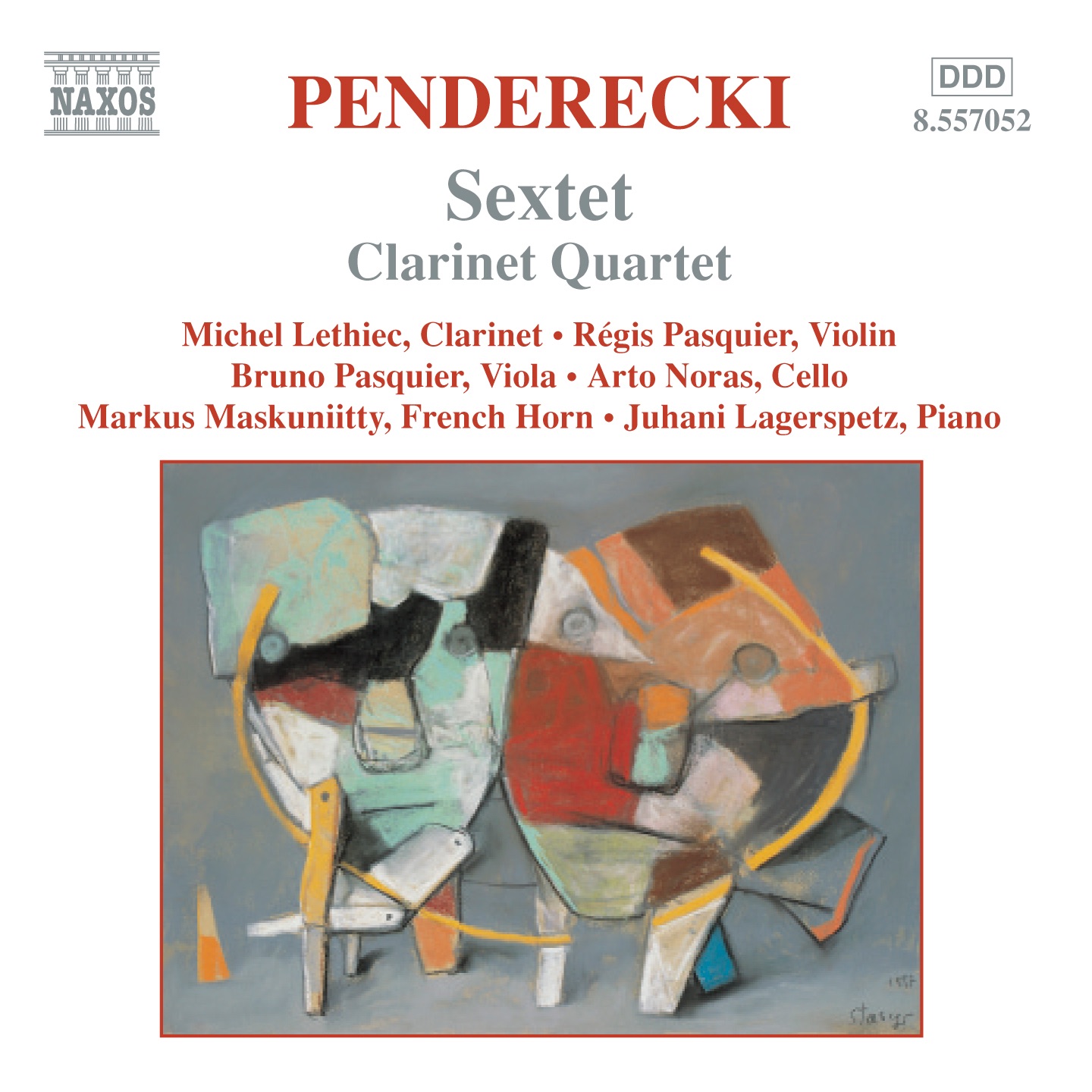 Penderecki: Sextet - Clarinet Quartet - Cello Divertimento album cover