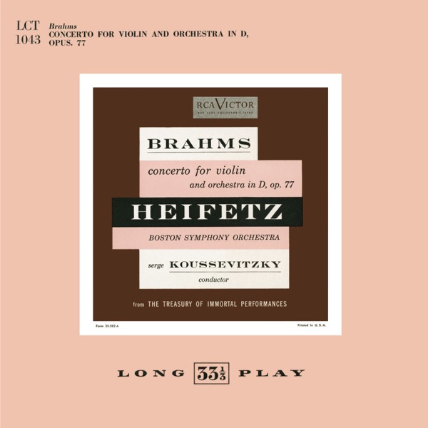 Brahms: Concerto for Violin and Orchestra in D, Op.77 album cover