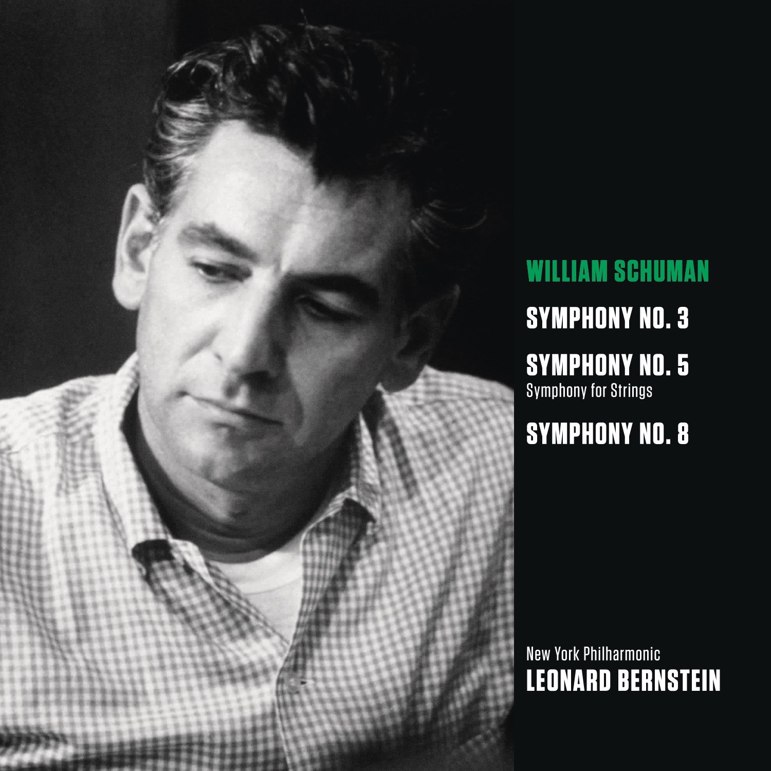 Schuman: Symphony No. 3; Symphony for Strings (Symphony No. 5); Symphony No. 8 album cover