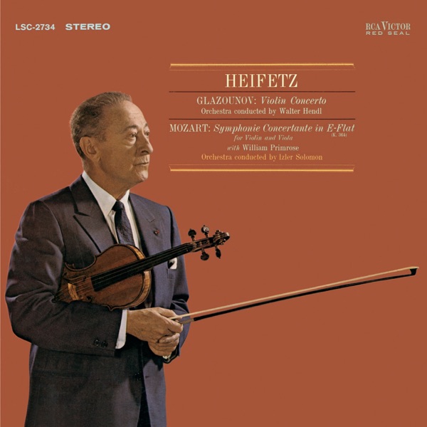 Glazunov: Violin Concerto in A Minor, Op. 82 - Mozart: Sinfonia concertante, K. 364 in E-Flat album cover