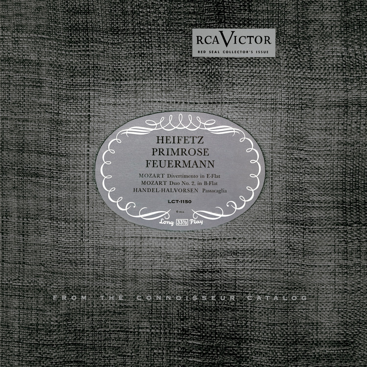 Mozart: Divertimento, K. 563, in E-Flat, Duo No. 2, K. 424, in B-Flat - Handel: Harpsichord Suite No album cover