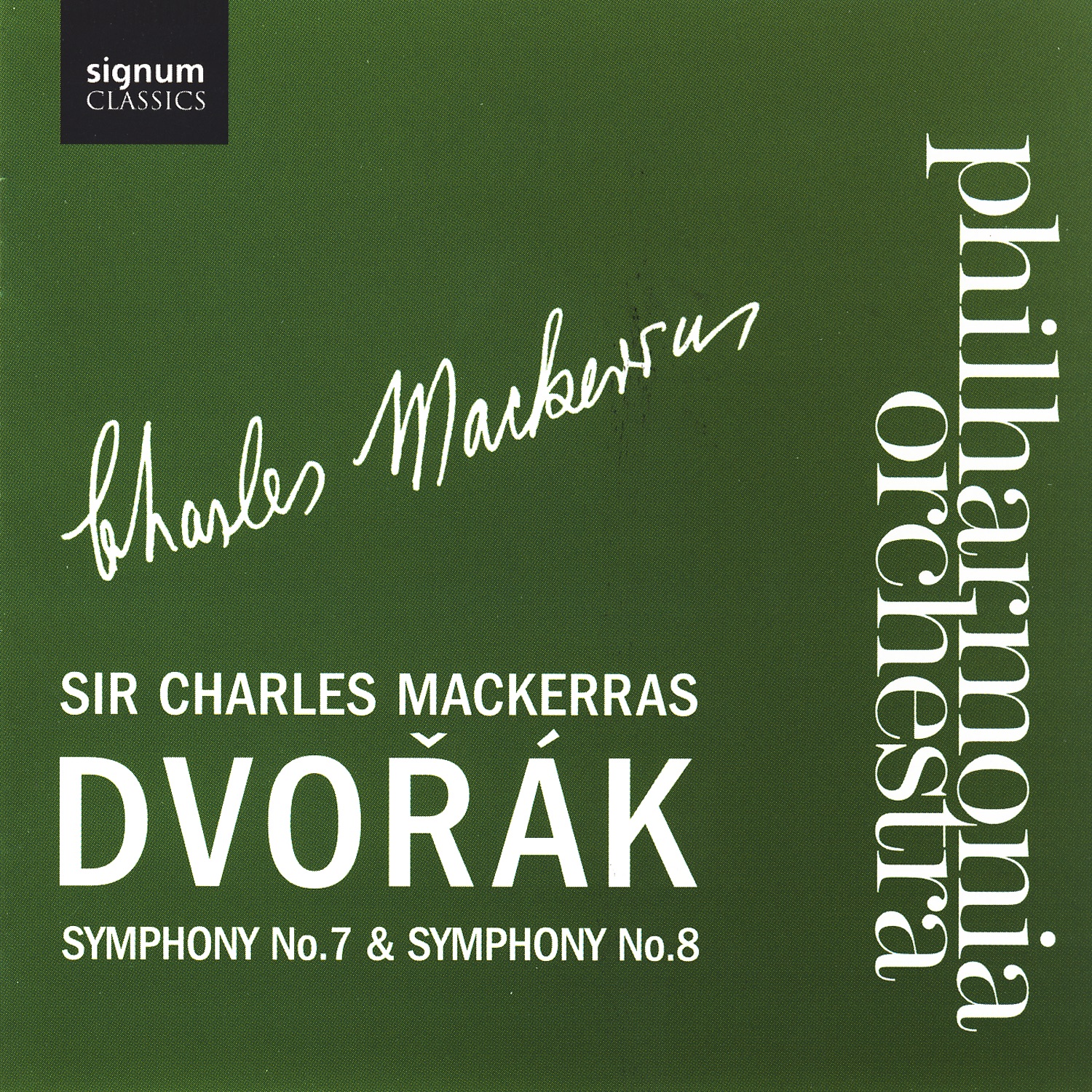 Dvorak Symphony No. 7 & Symphony No. 8 album cover