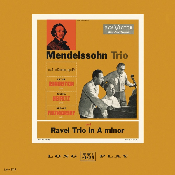 Ravel: Trio in A Minor - Mendelssohn: Trio No. 1 in D Minor, Op. 49 album cover