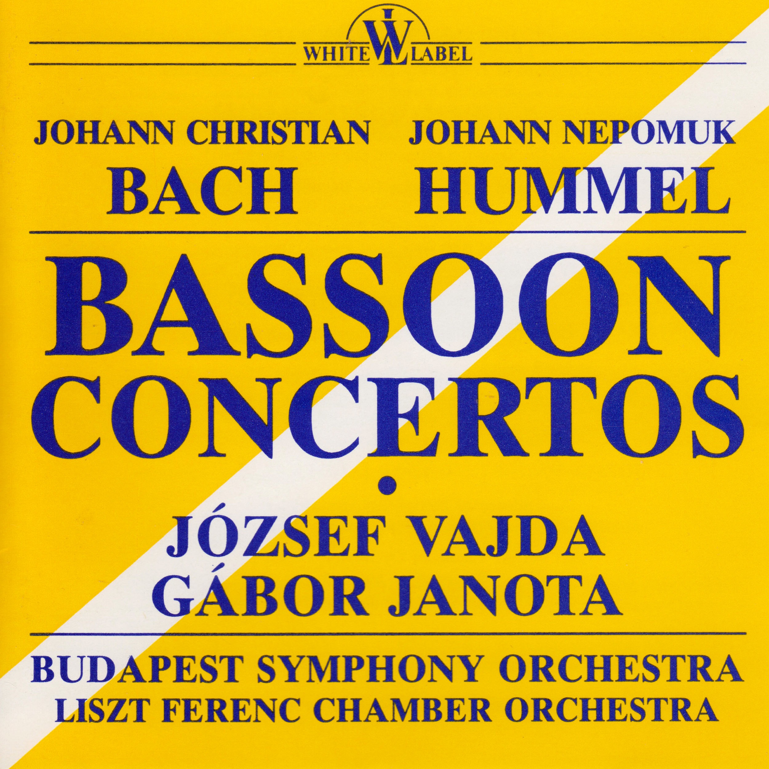 J. C. Bach, J. N. Hummel: Bassoon Concertos album cover
