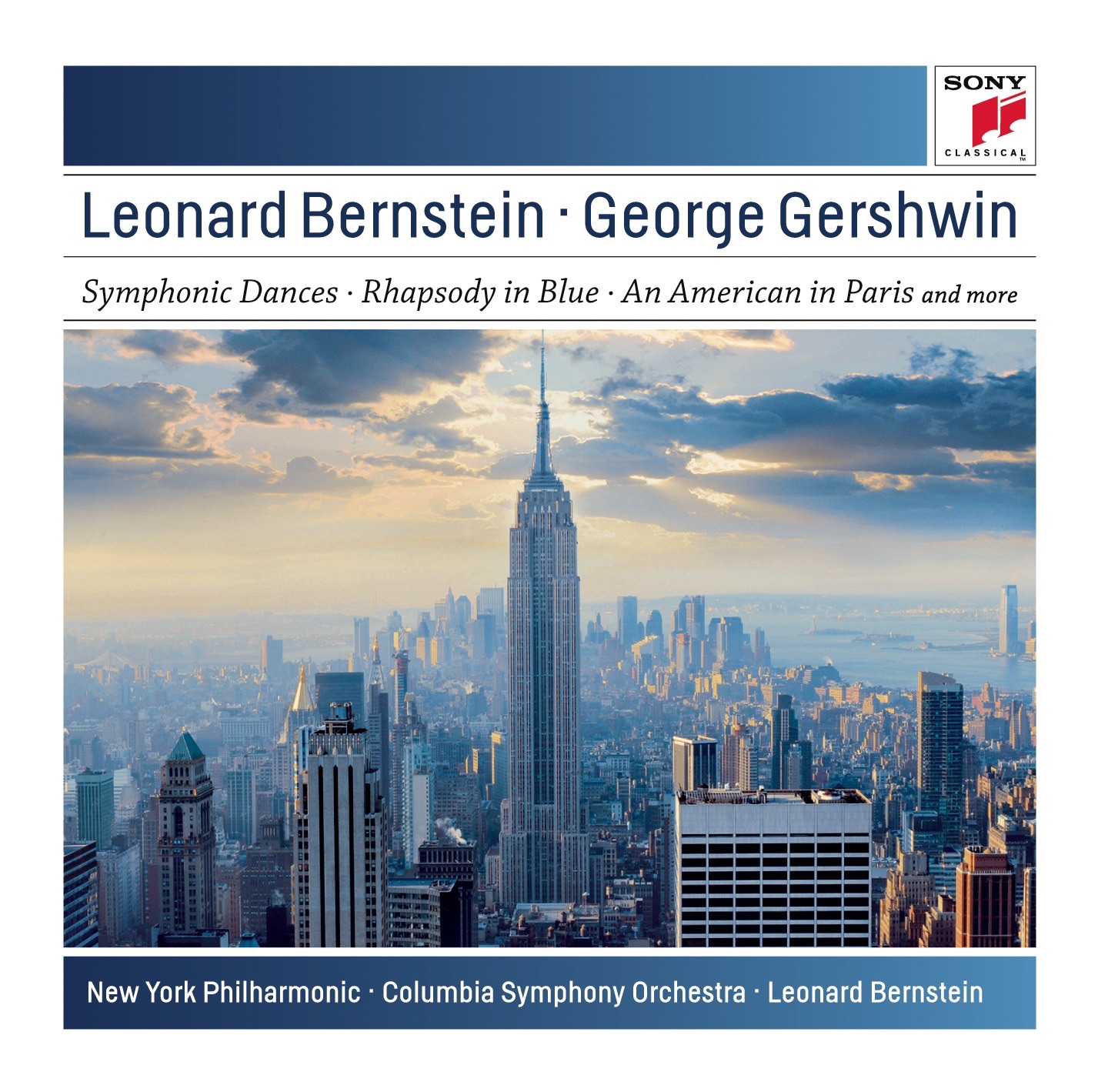 Gershwin: Symphonic Dances from West Side Story, Candide Overture, Rhapsody in Blue, An American in  album cover