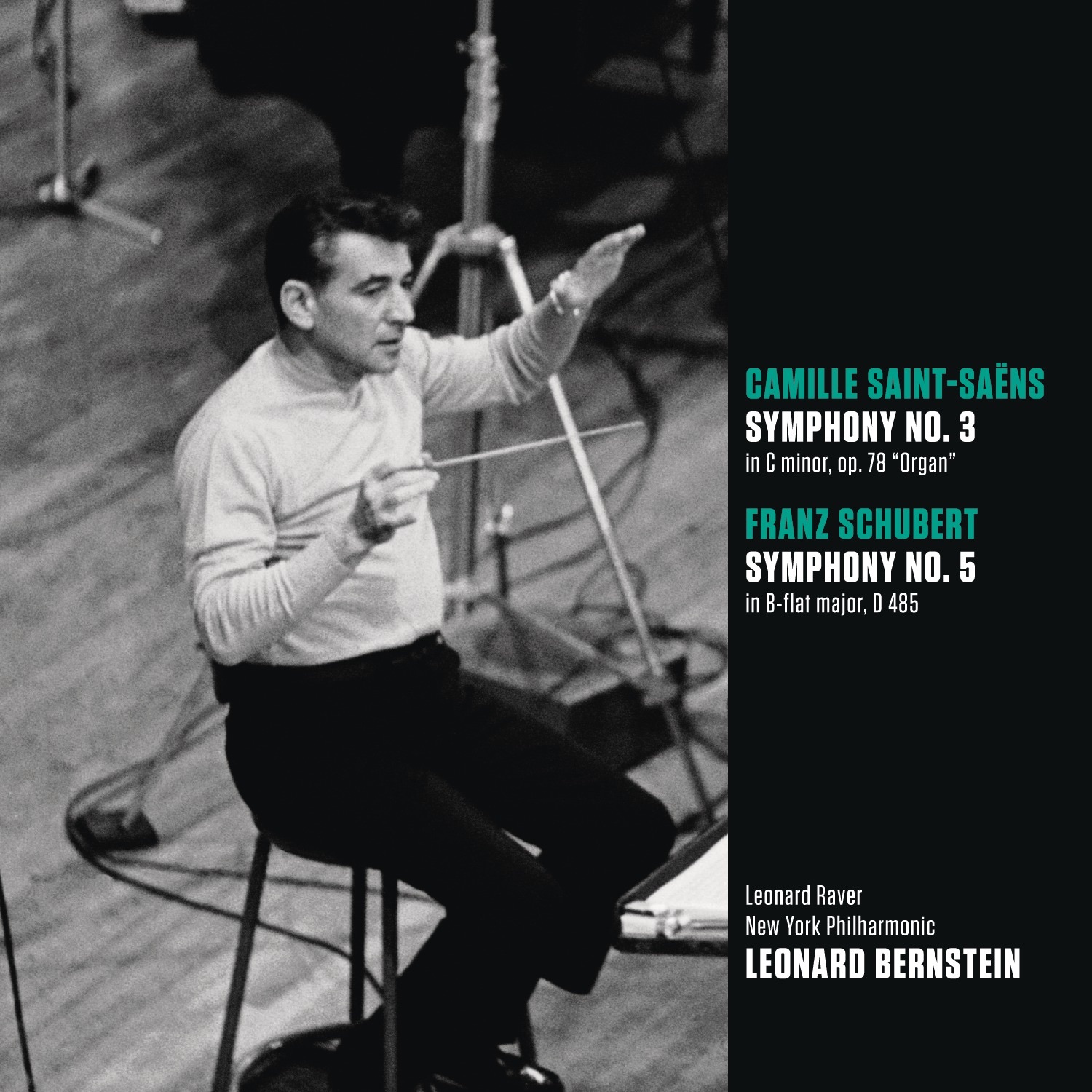 Saint-Saens: Symphony No. 3 - Schubert: Symphony No. 5 album cover