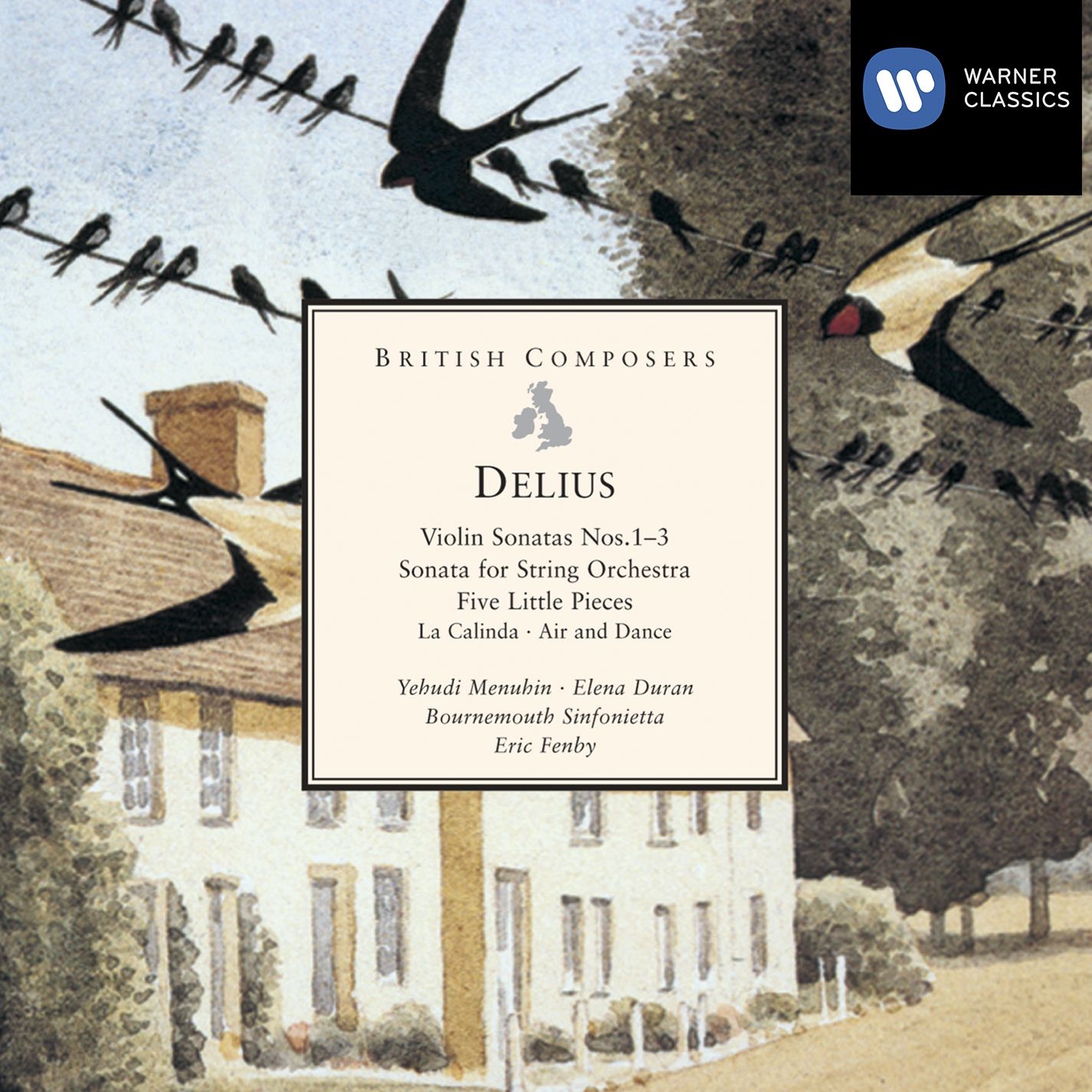 Delius: Violin Sonatas Nos. 1-3, Sonata for String Orchestra, Five Little Pieces album cover
