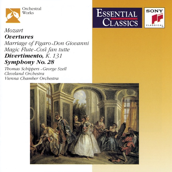 Mozart: Overtures / Divertimento, K. 131 / Symphony No. 28, K. 200 album cover