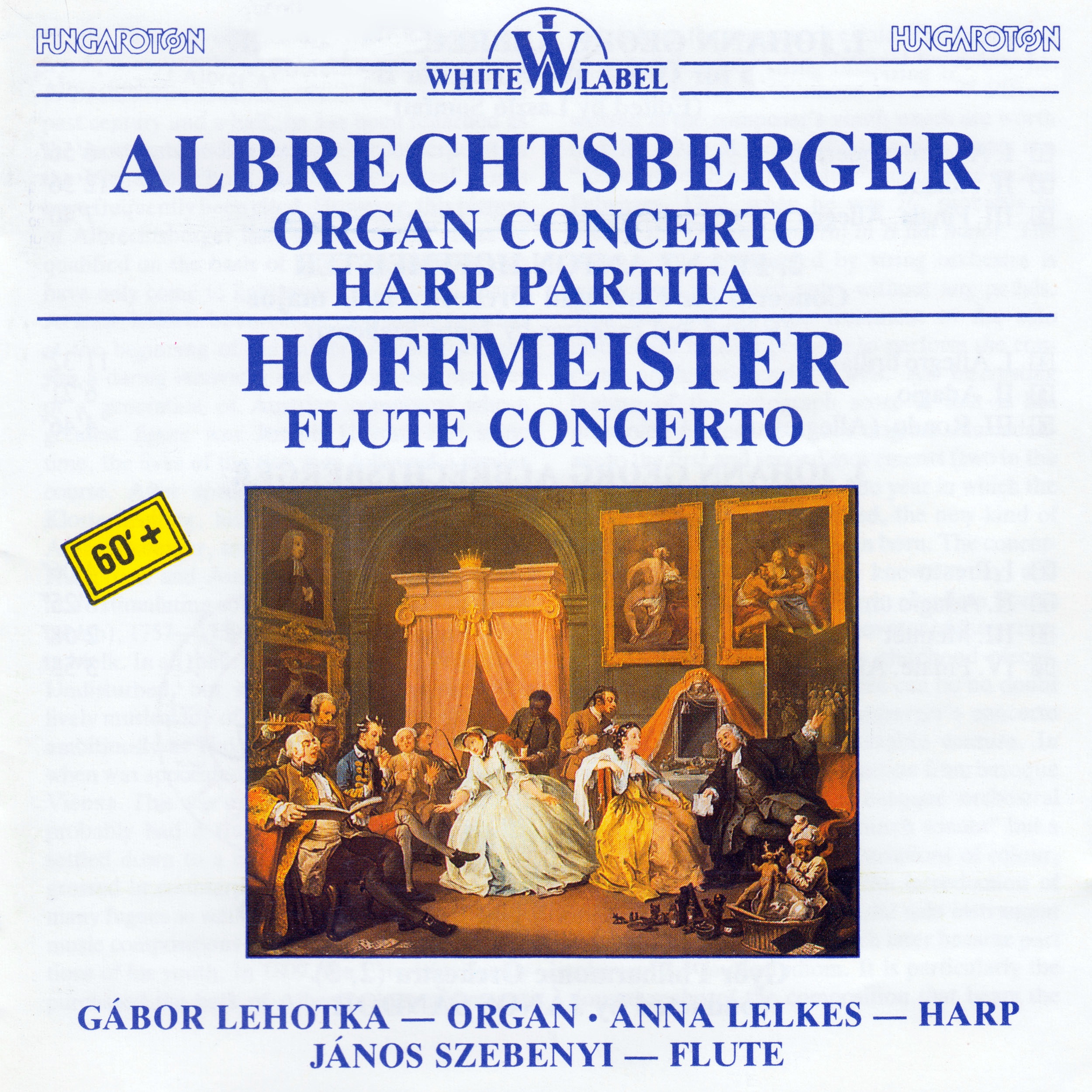 Albrechtsberger: Organ Concerto, Partita, Hoffmeister: Flute Concerto album cover