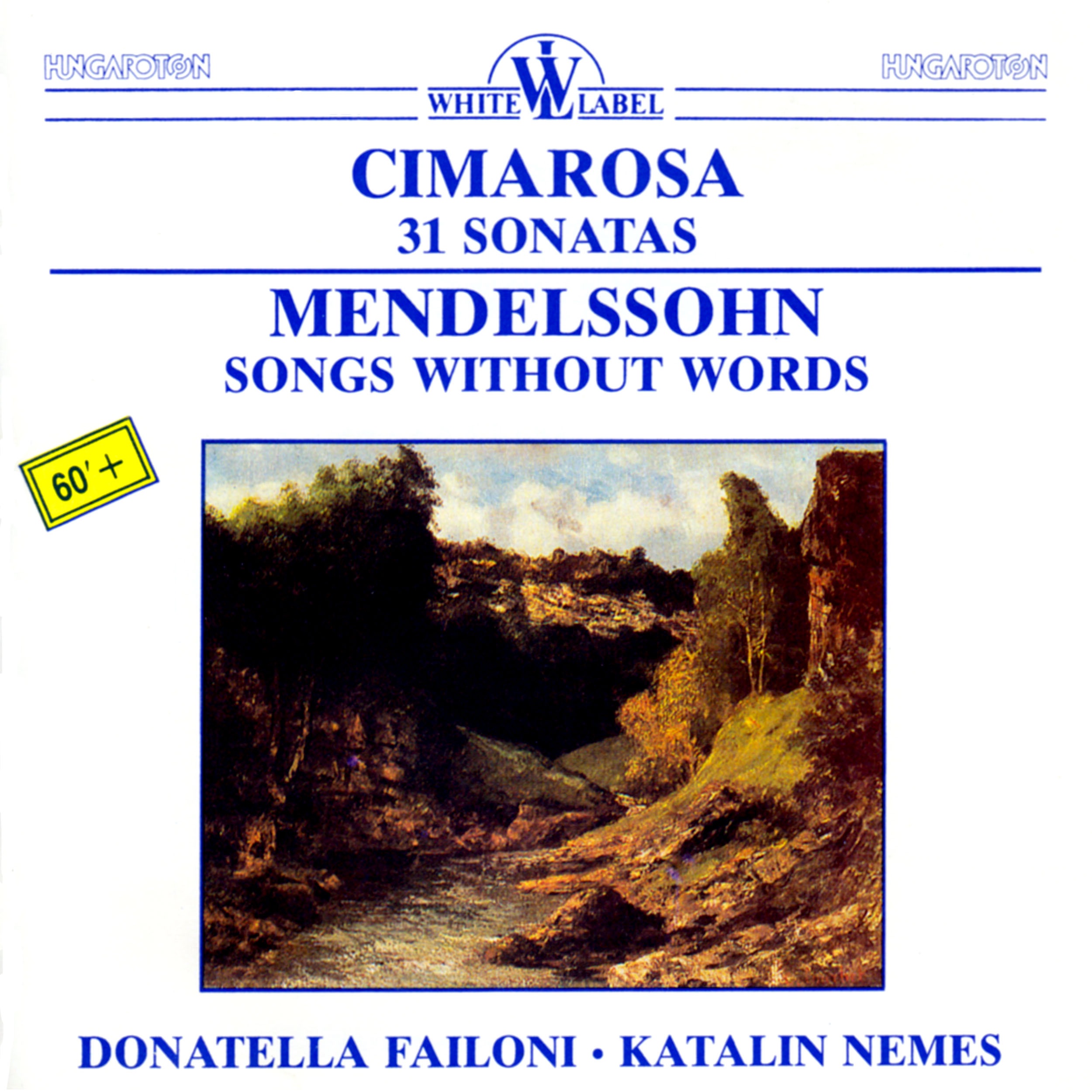 D. Cimarosa: 31 Sonatas, F. Mendelssohn: Songs Without Words album cover