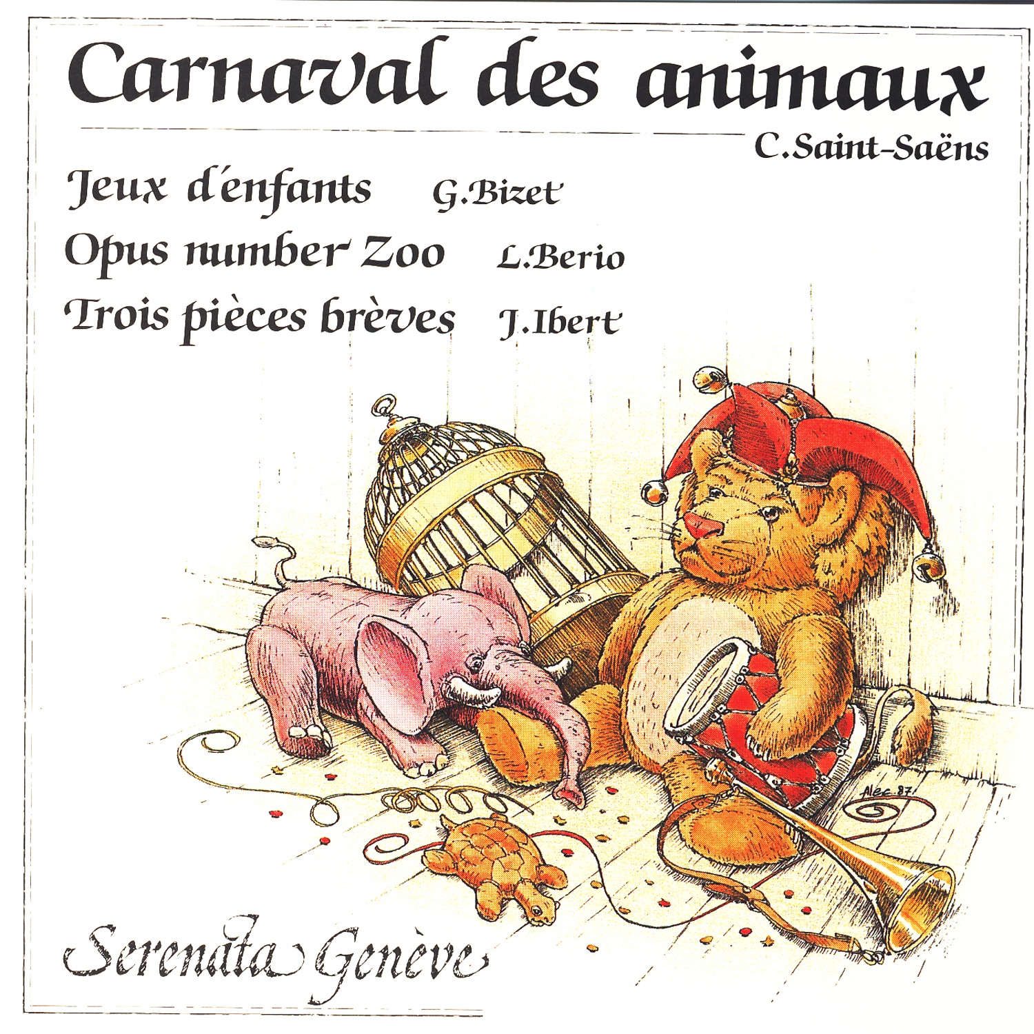 Saint-Saëns: Carnaval des animaux – Bizet: Jeux d'enfants – Berio: Opus number Zoo – Ibert: Trois pi album cover