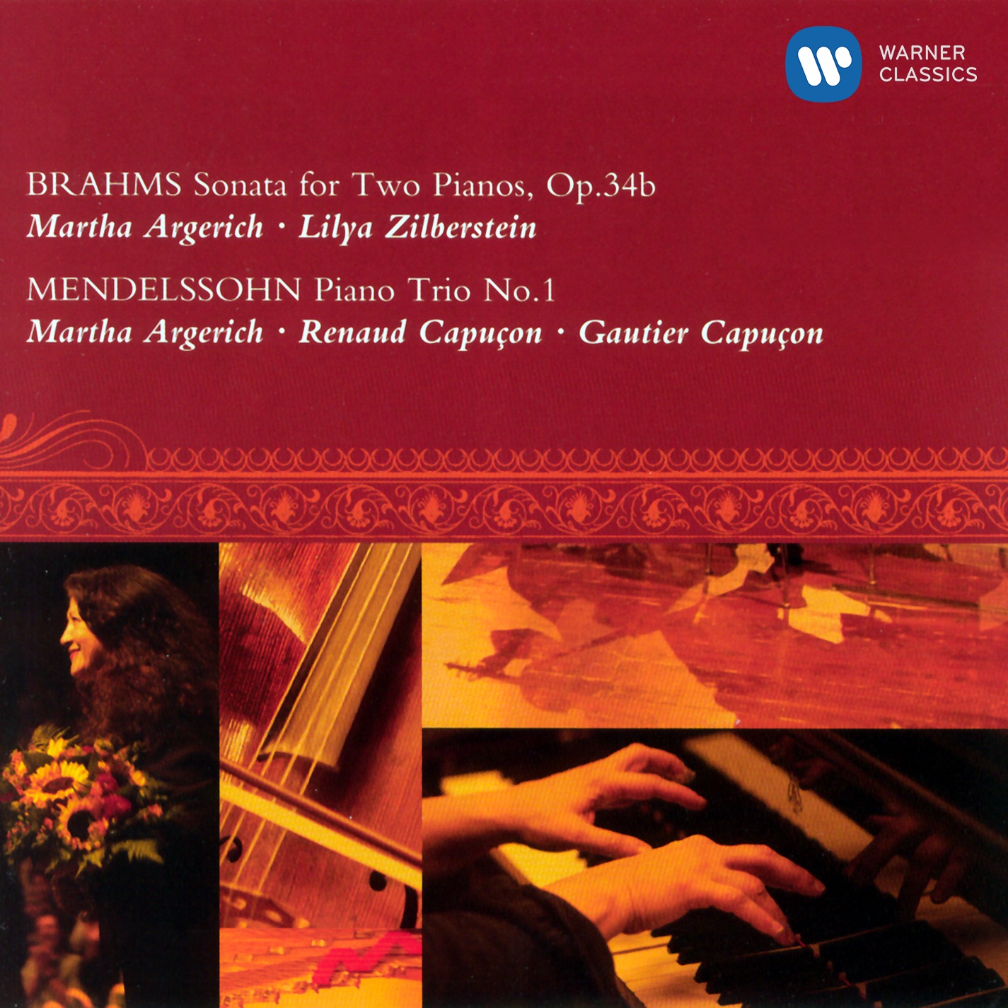 Brahms: Sonata for Two Pianos, Op. 34b - Mendelssohn: Piano Trio No. 1 (Live) album cover