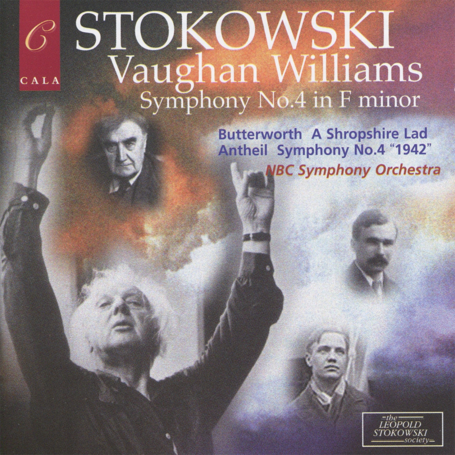 Leopold Stokowski Conducts Vaughan Williams, Butterworth & Antheil album cover