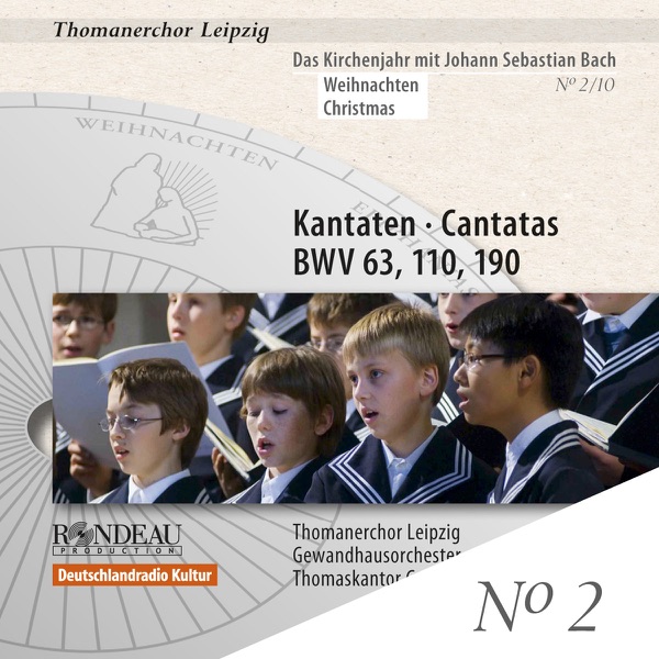 Das Kirchenjahr mit Johann Sebastian Bach, Vol. 2 (Weihnachten): Kantaten, BWV 63, 110 & 190 album cover