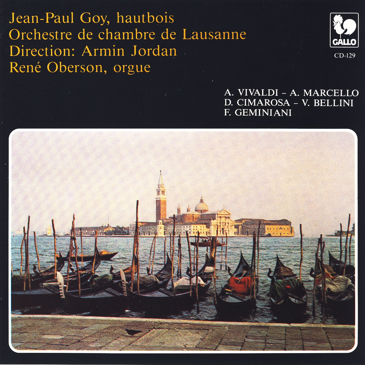 A. Vivaldi, A. Marcello, D. Cimarosa & V. Bellini: Concertos for Oboe & Orchestra album cover