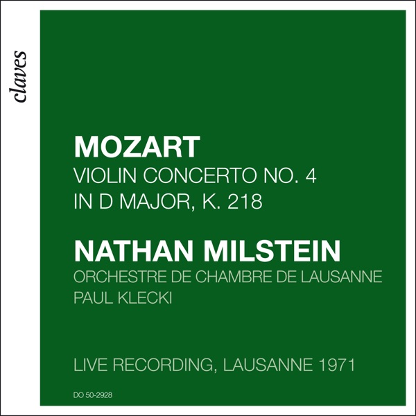 Mozart: Violin Concerto No. 4 in D Major, K. 218 (Live recording, Lausanne 1971) album cover