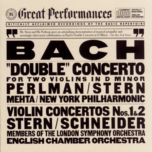 Bach: "Double" Concerto for Two Violins In D Minor & Violin Concertos Nos. 1 & 2 album cover