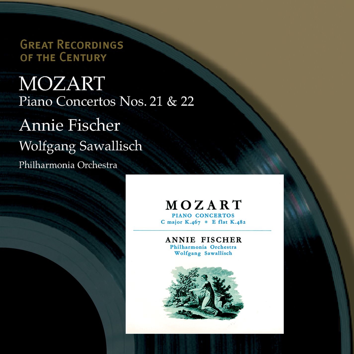 Great Recordings of the Century - Mozart: Piano Concertos Nos. 21 & 22 album cover