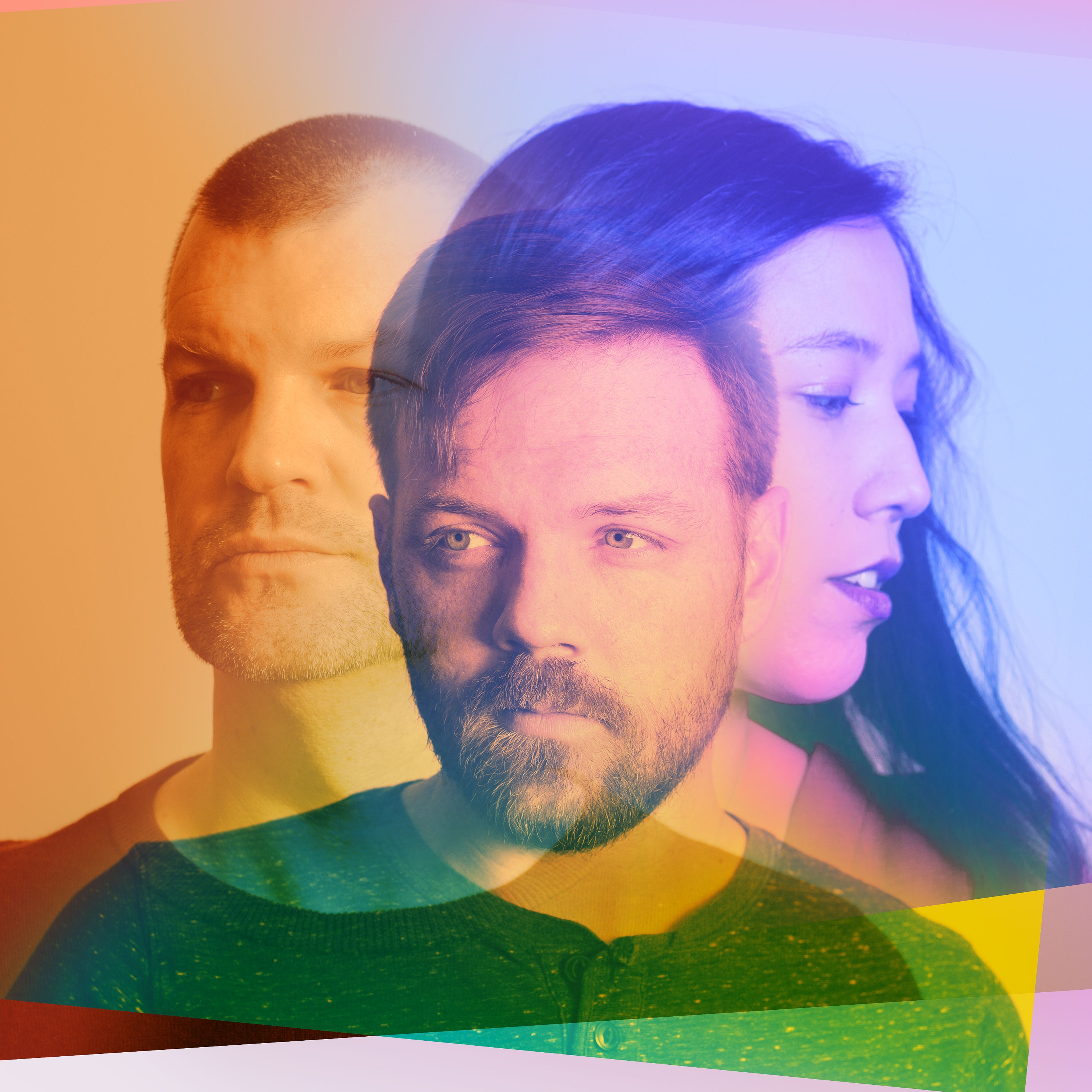 Faded Paper Figures Portrait