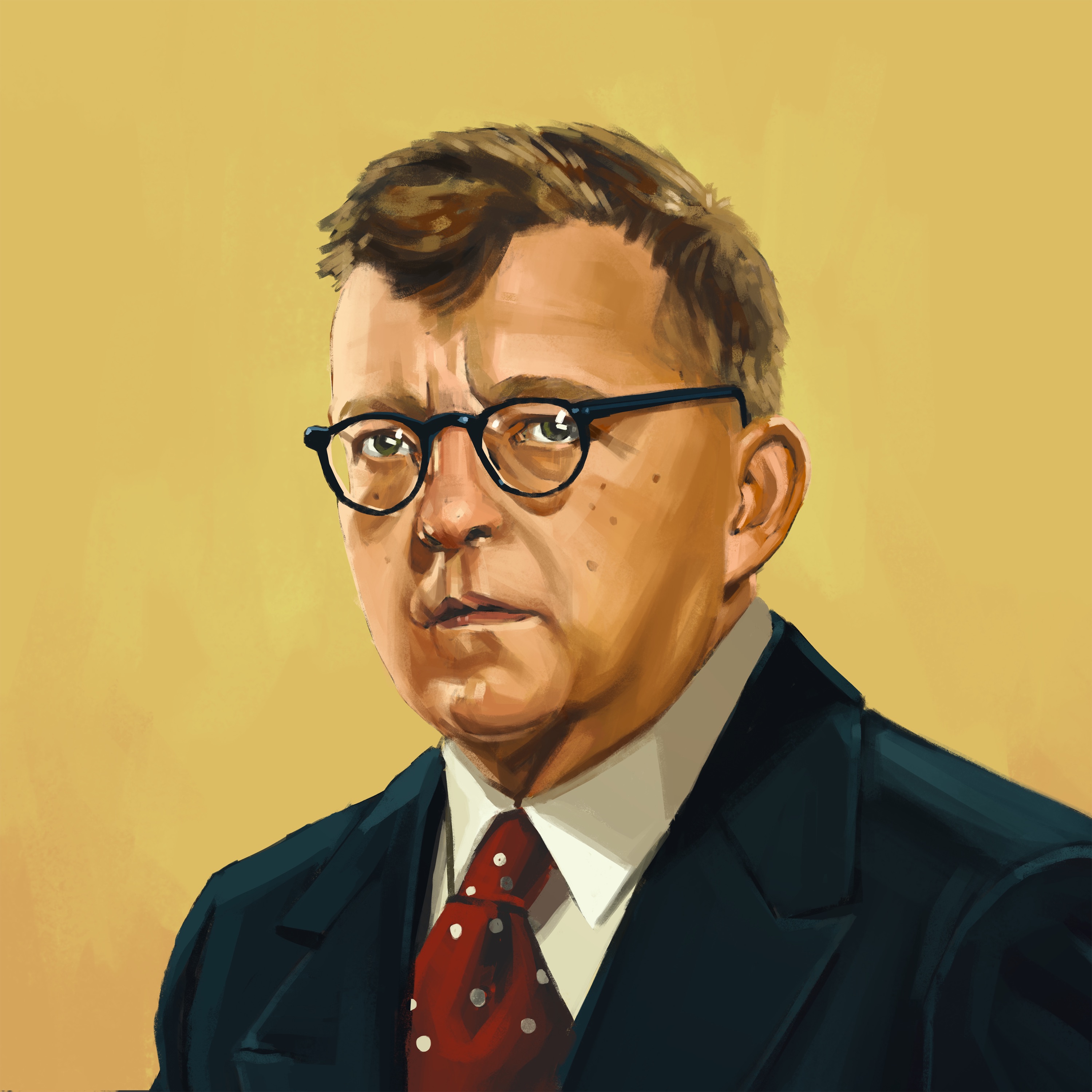 Dmitri Shostakovich portrait
