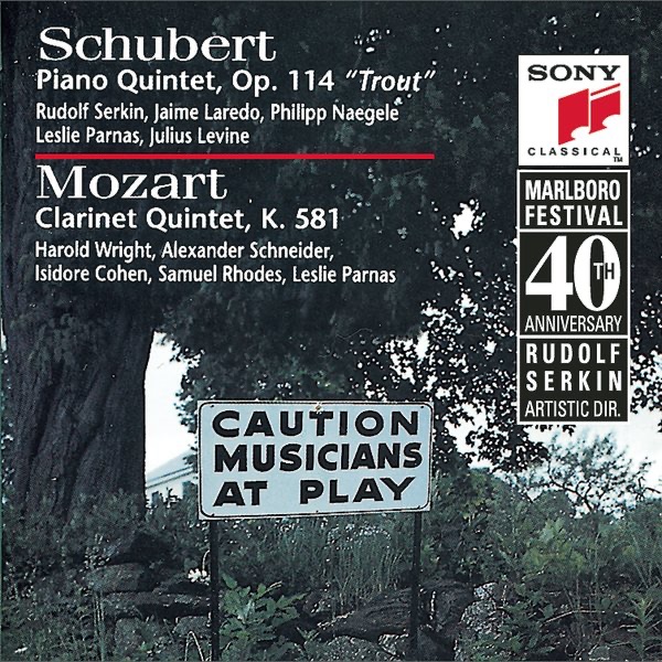 Schubert: Trout Quintet & Mozart: Clarinet Quintet album cover