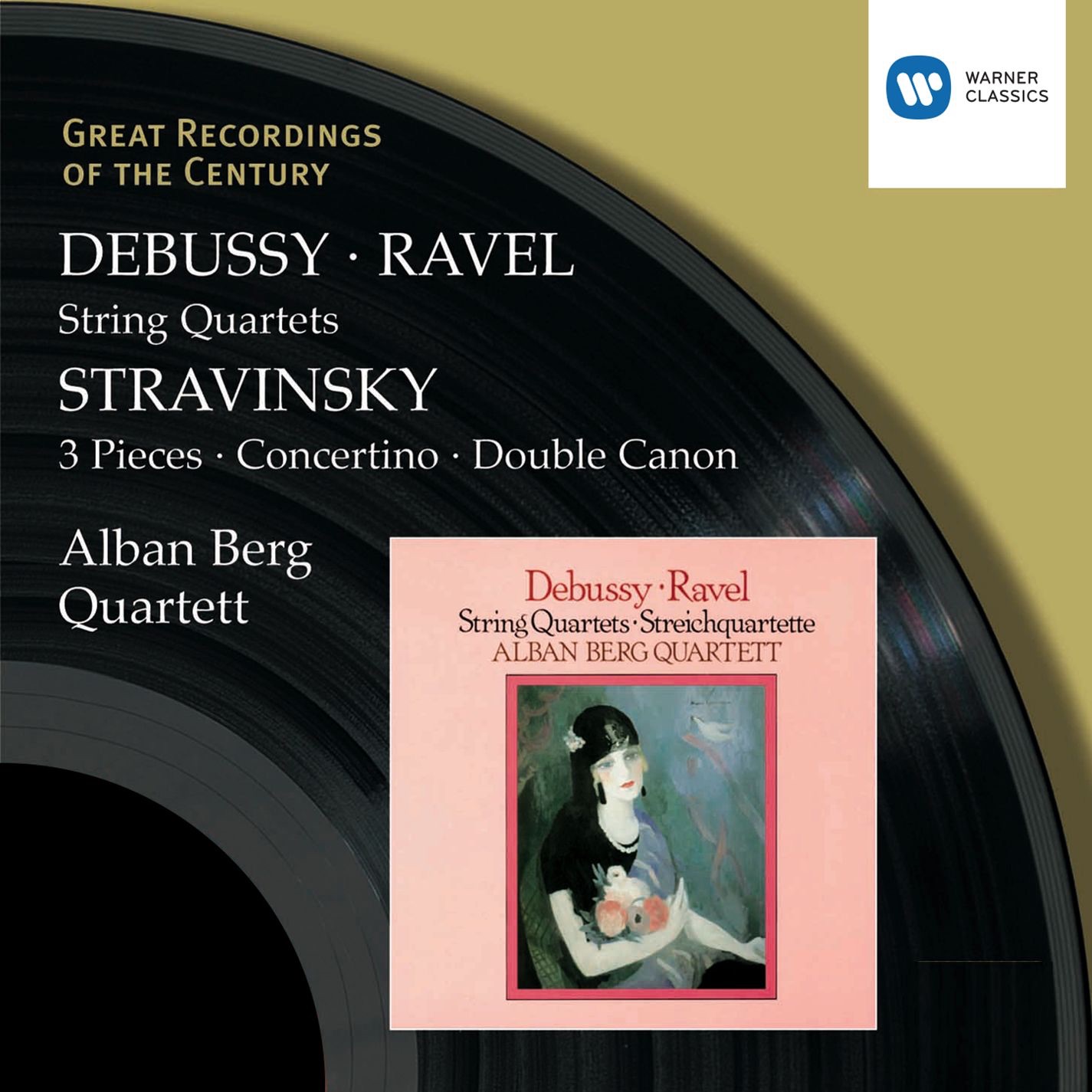 Debussy & Ravel: String Quartets & Stravinsky: 3 Pieces, Concertino & Double Canon album cover