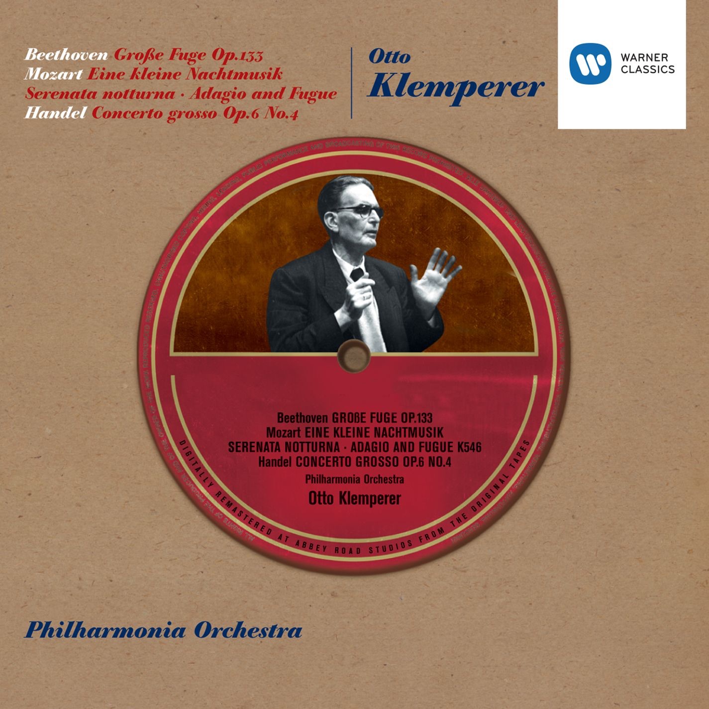 Beethoven: Große Fuge - Mozart: Eine kleine Nachtmusik - Handel: Concerto Grosso album cover