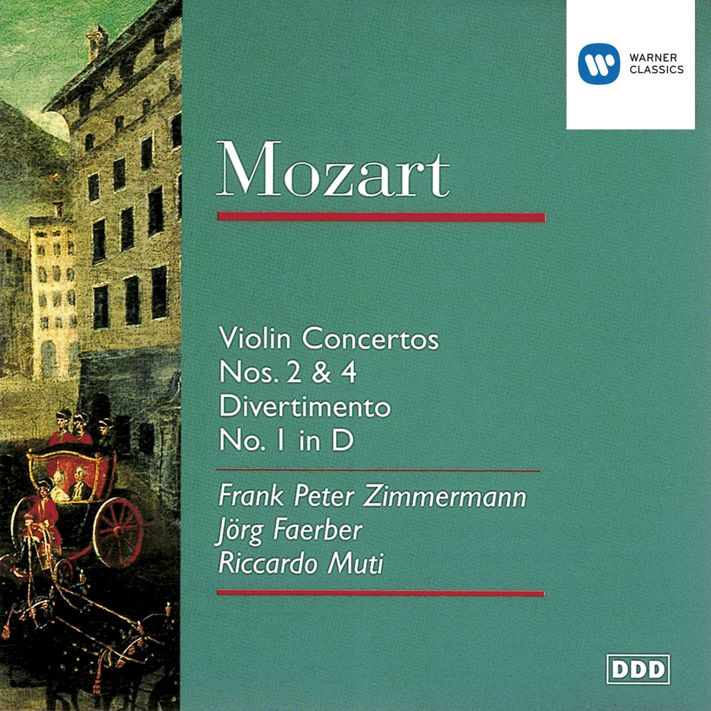 Mozart: Violin Concertos Nos. 2 & 4 - Divertimento No. 1 album cover