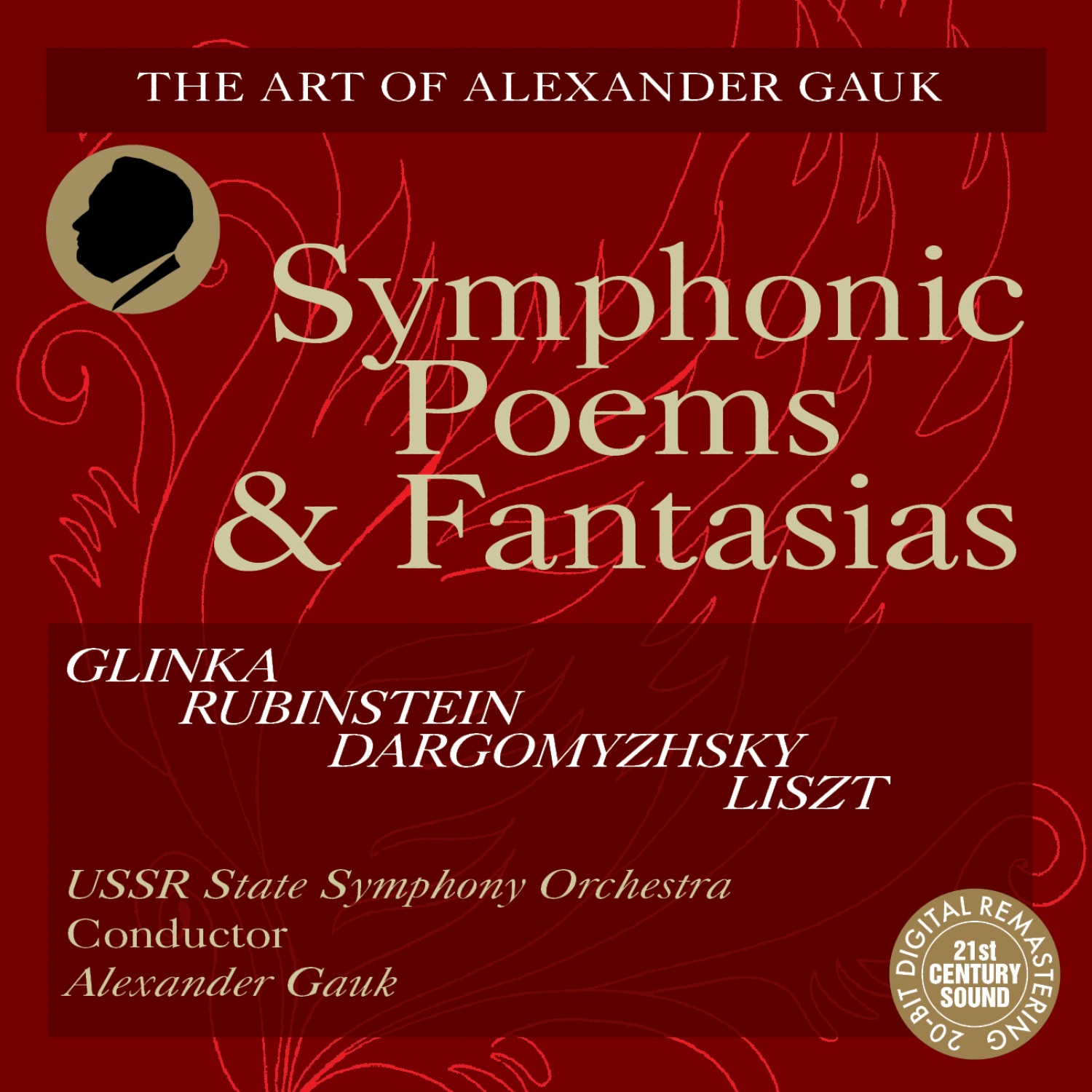 Glinka, Rubinstein, Dargomyzhsky & Liszt: Symphonic Poems and Fantasias album cover