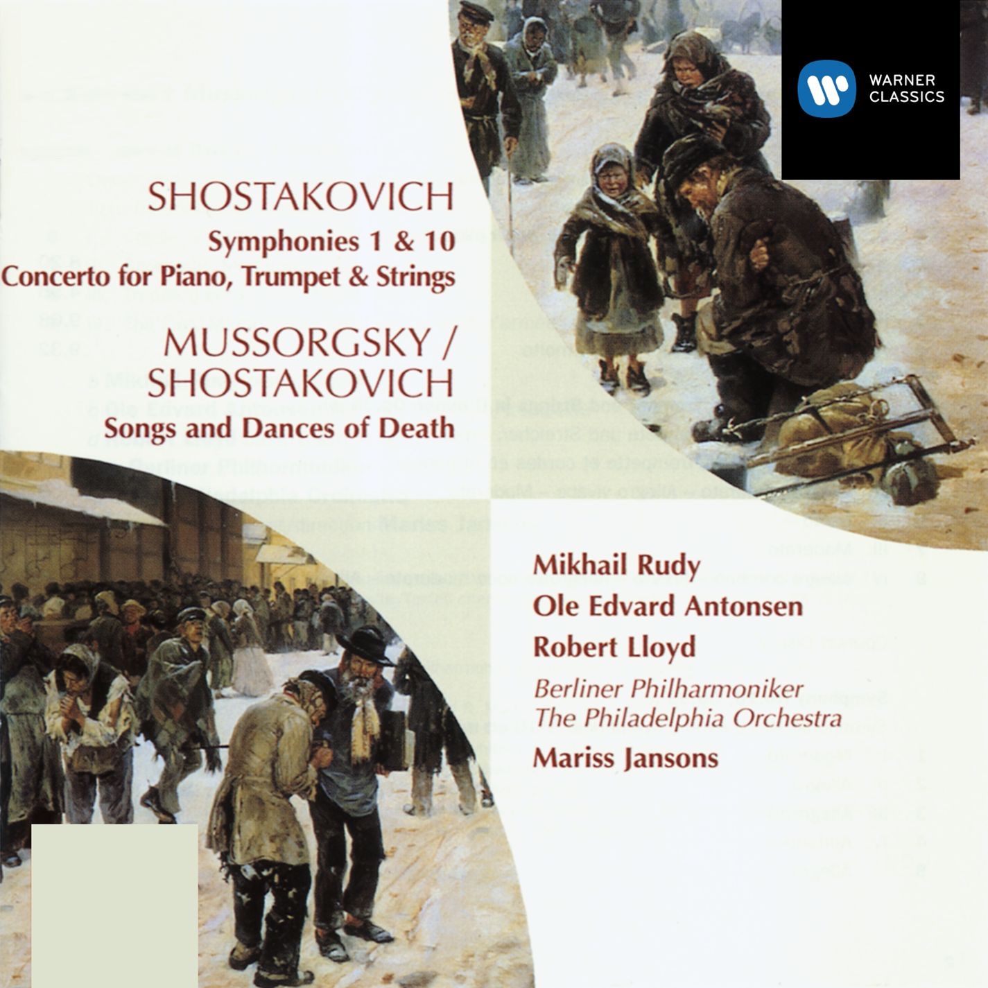 Shostakovich: Symphonies 1 & 10 - Concerto for Piano, Trumpet, Strings - Songs & Dances of Death album cover