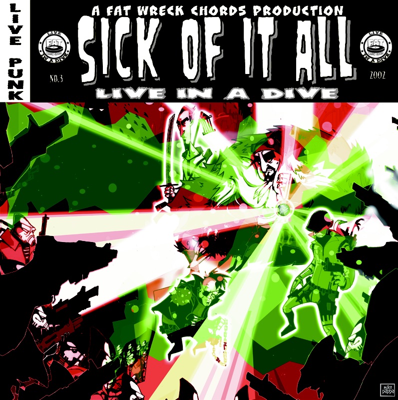 Live In a Dive - Sick of It All album cover