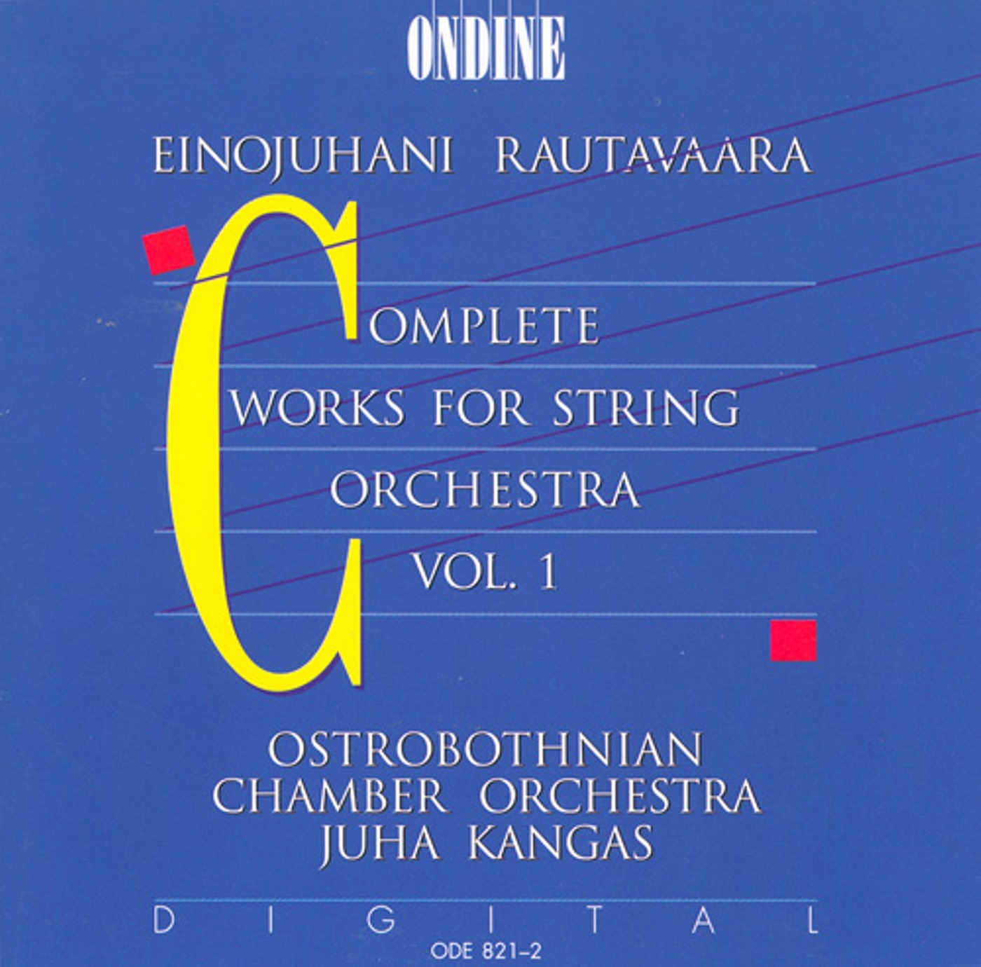 Rautavaara, E.: Music for String Orchestra (Complete), Vol. 1 album cover