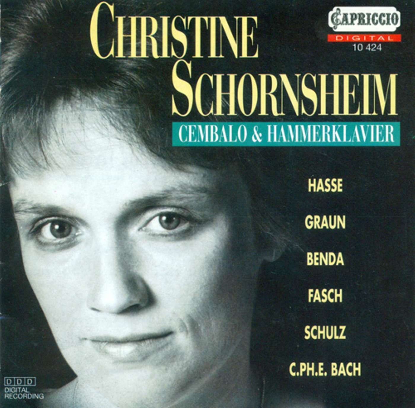 Keyboard Recital: Schornsheim, Christine [Harpsichord, Fortepiano] - Hasse, J.A. - Graun, C.H. - Ben album cover