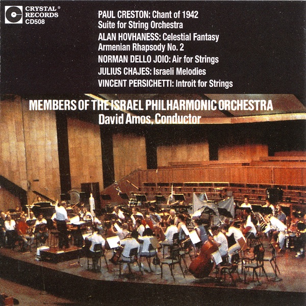 Creston: Chant of 1942 - Hovhaness: Fantasy - Dello Joio - Aria, etc album cover