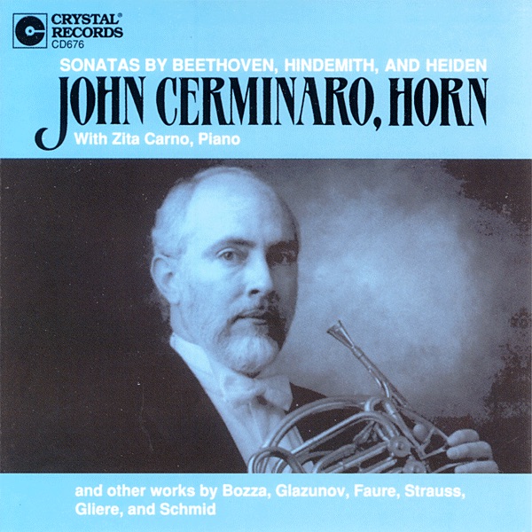 Sonatas by Beethoven, Hindemith, and Heiden album cover