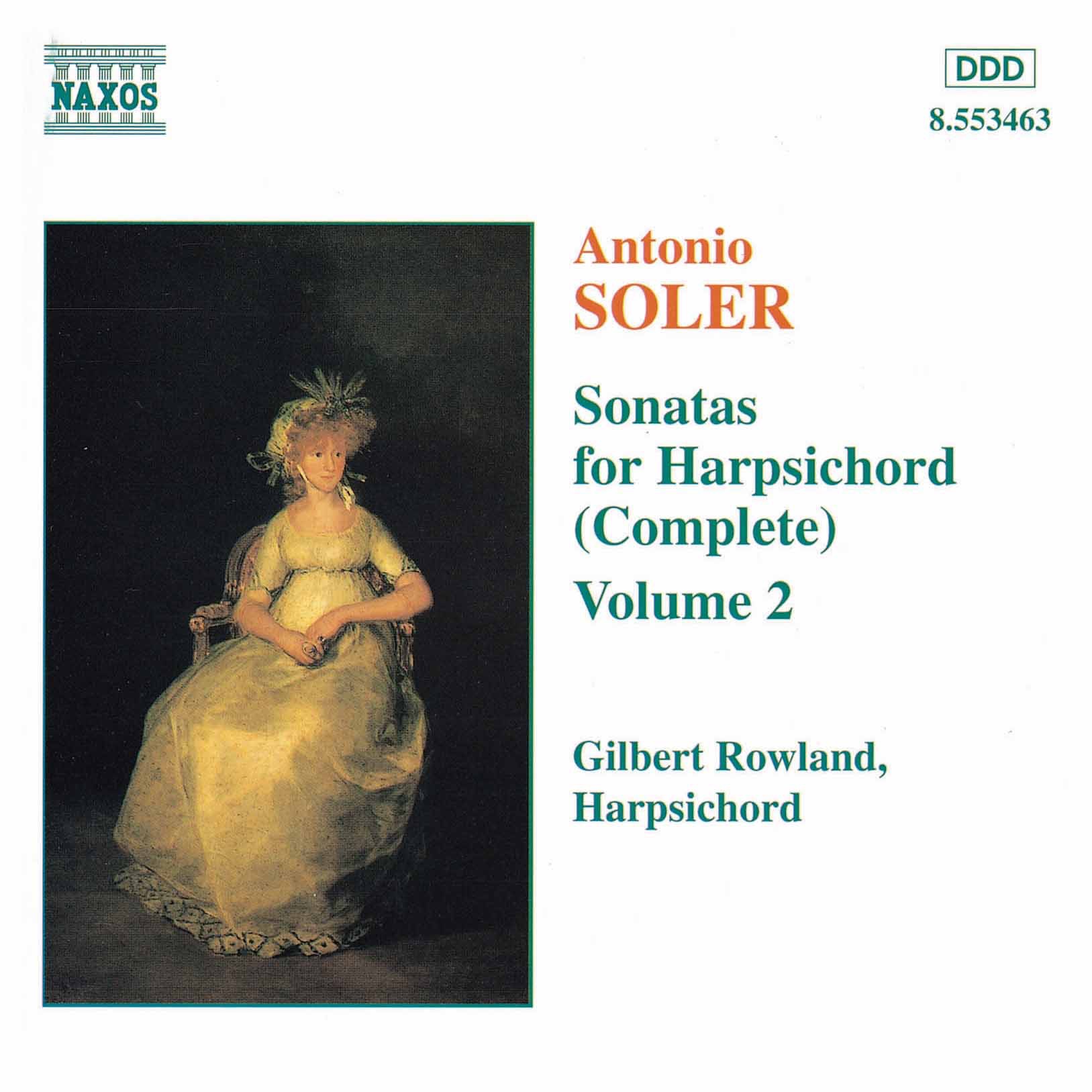 Soler, A.: Sonatas for Harpsichord, Vol. 2 album cover