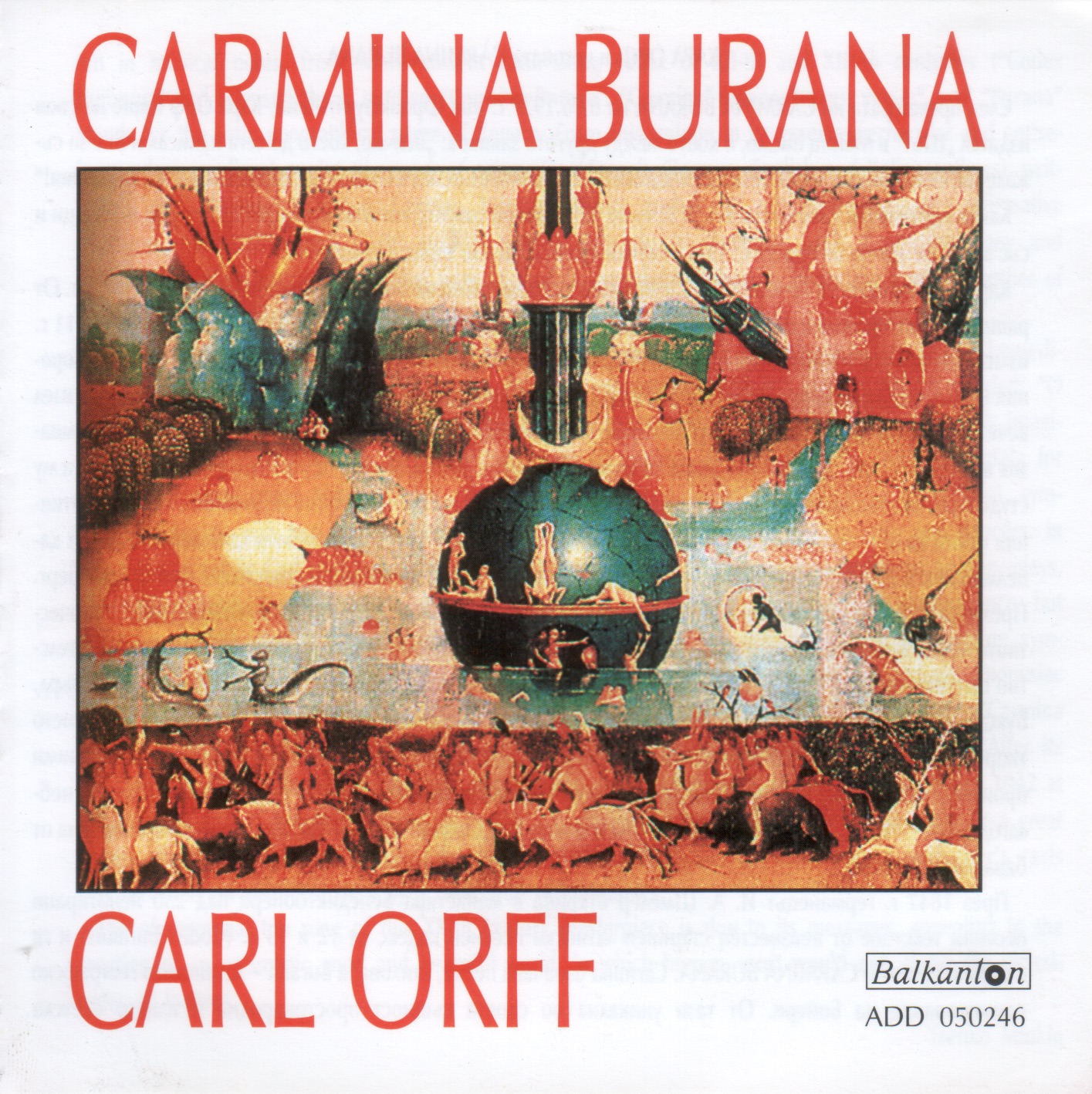 Orff: Carmina Burana album cover