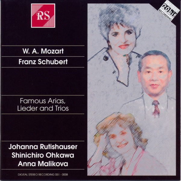 Wolfgang Amadeus Mozart and Franz Schubert: Famous Arias / Lieder and Trio's album cover