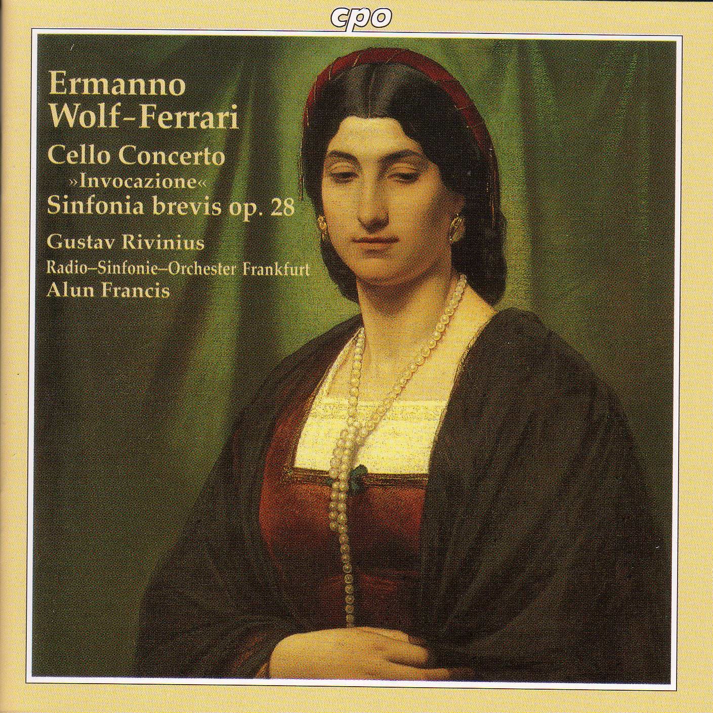 Wolf-Ferrari: Cello Concerto, Op. 31 - Sinfonia Brevis, Op. 28 album cover