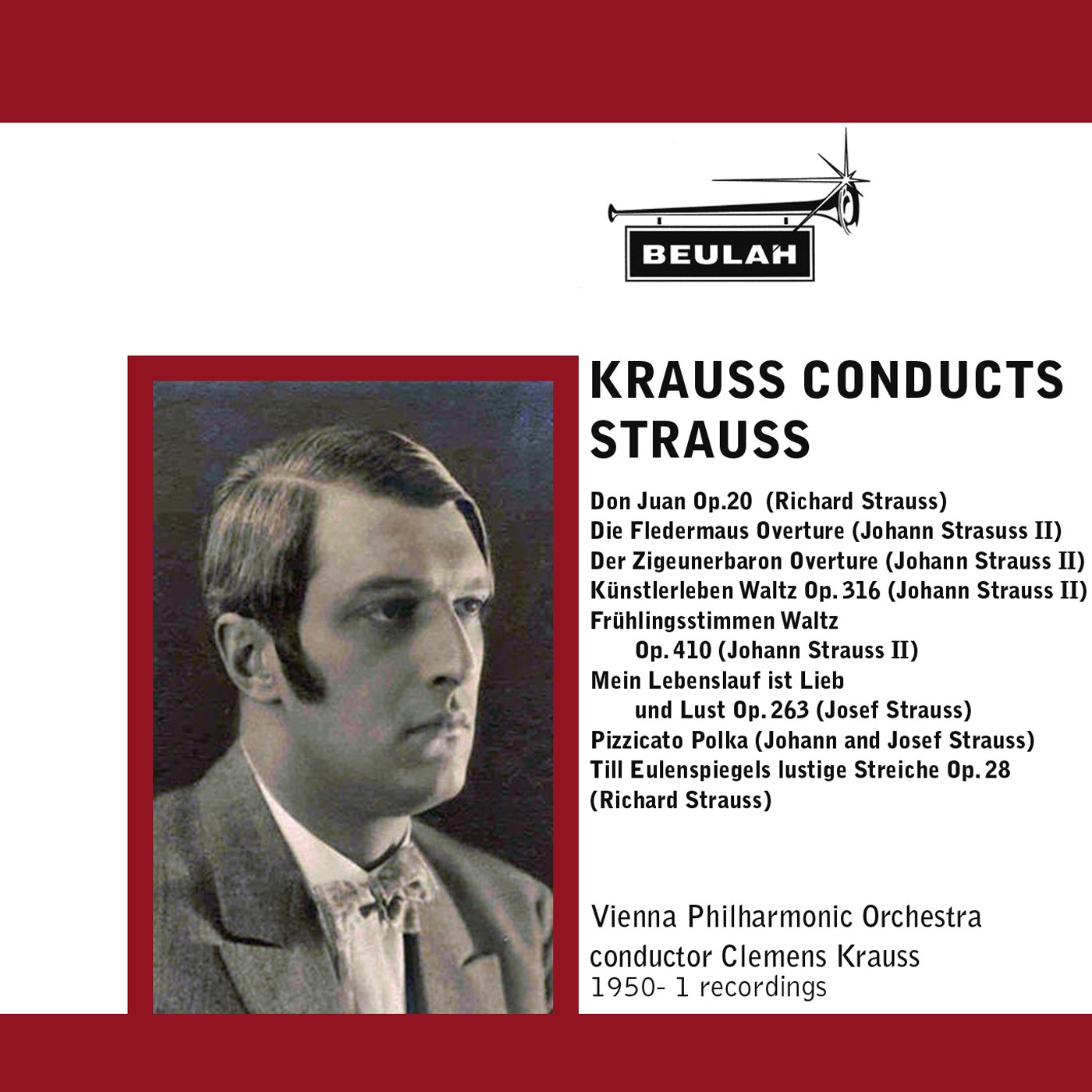 Krauss Conducts Strausss album cover