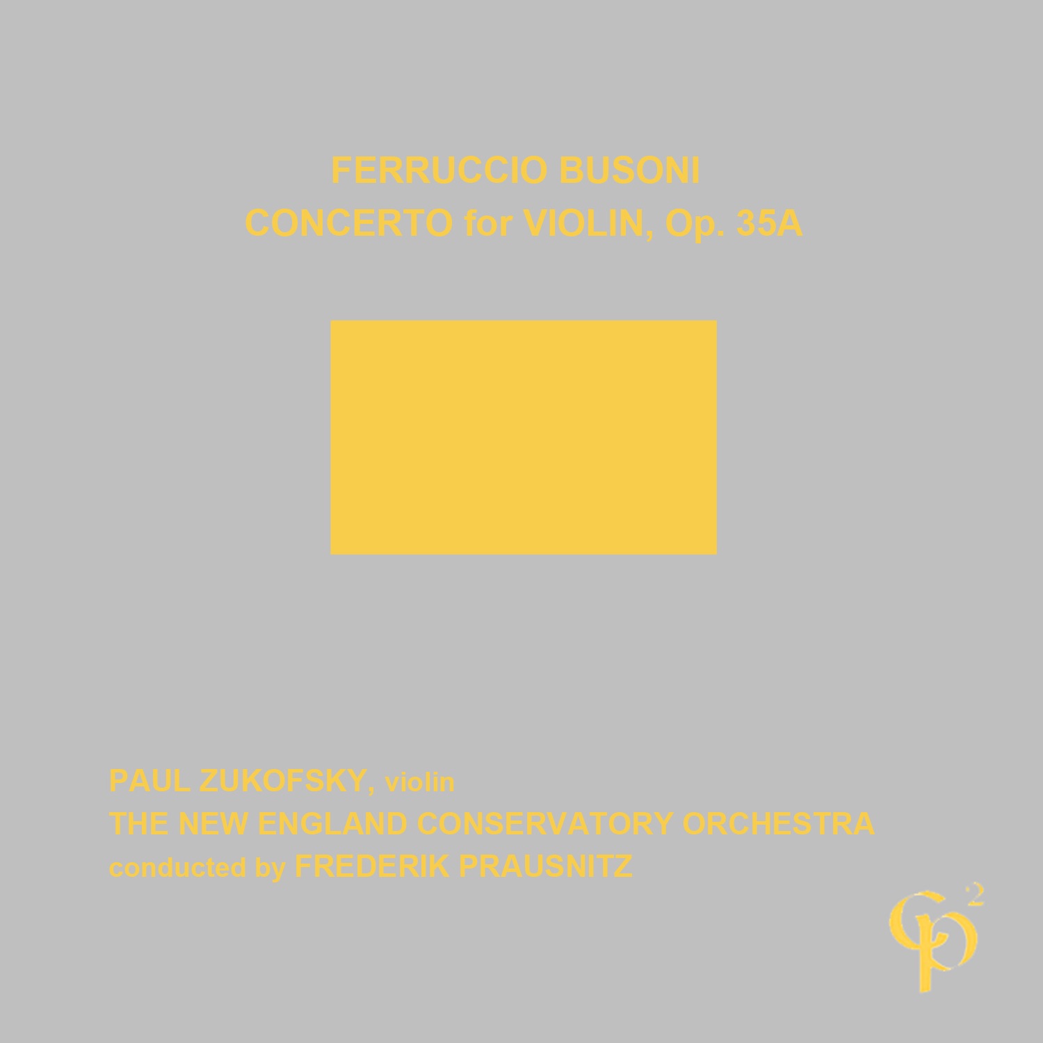 Busoni Violin Concerto - EP album cover