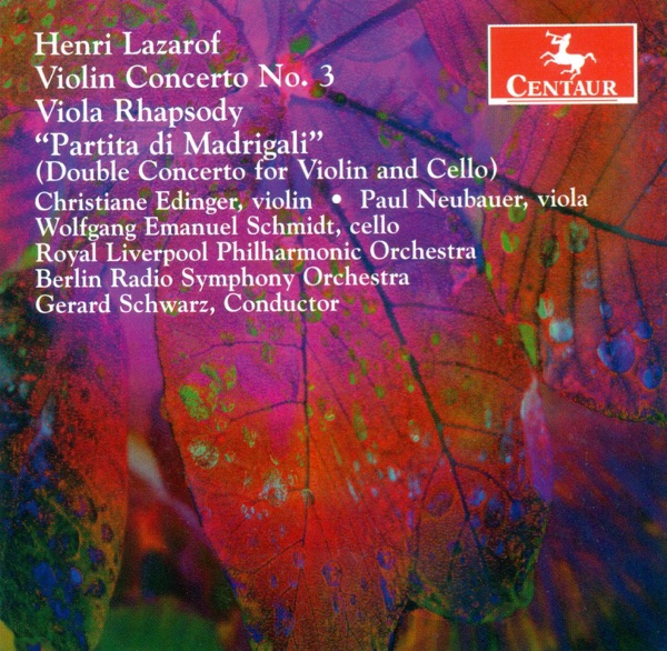 Lazarof, H.: Violin Concerto - Viola Rhapsody - Partita Di Madrigali album cover